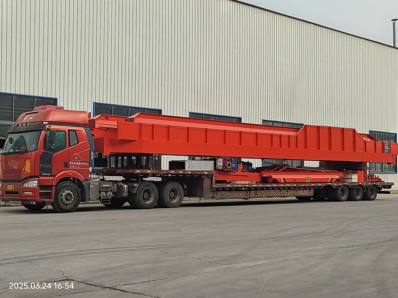 通用橋式起重機 QDXX32/5t—19.5m 電動單梁橋式起重機 2臺 LD10t—16.5m 制作完成，發(fā)往河北石家莊交付客戶使用。